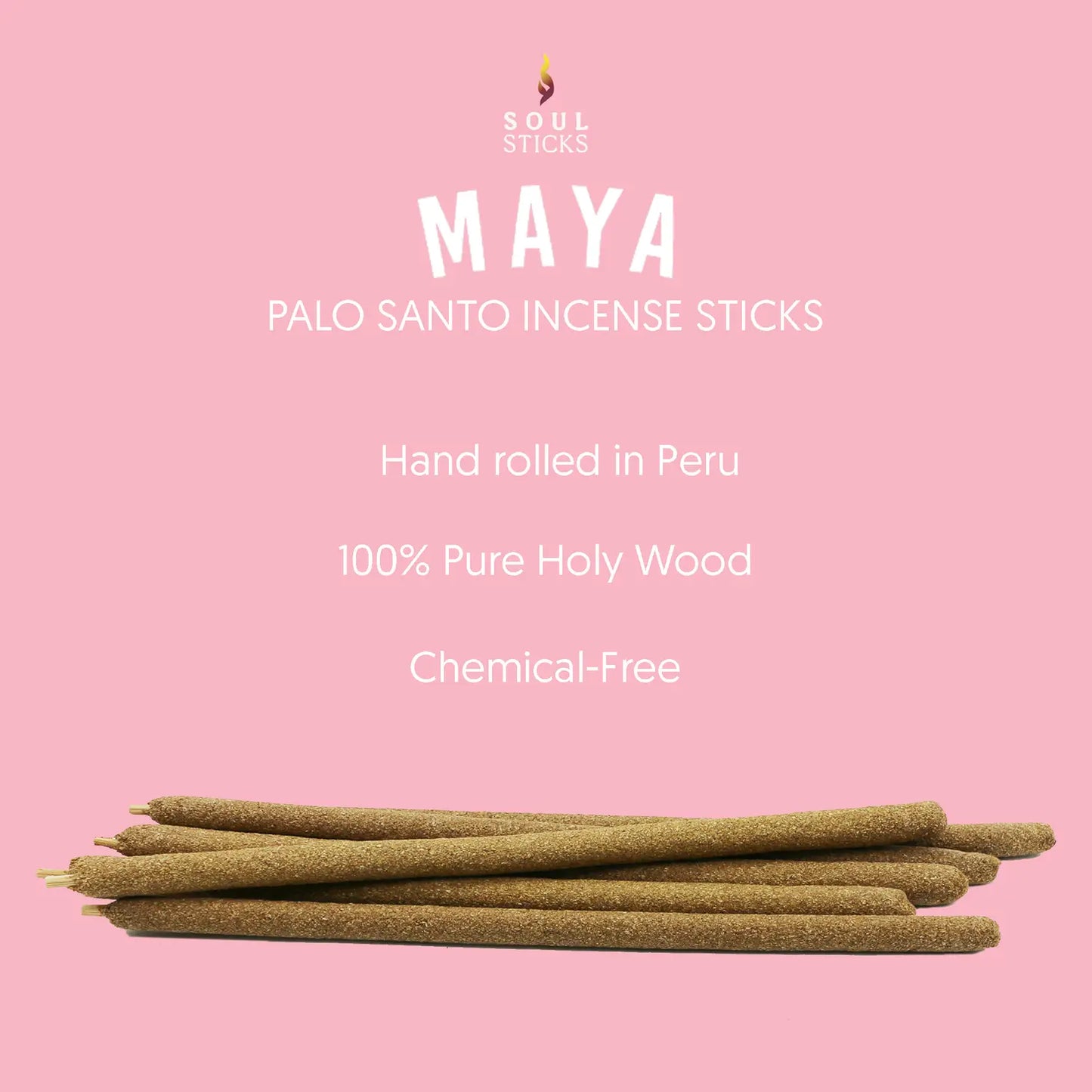 MAYA Palo Santo Incense with Rose for Cleansing