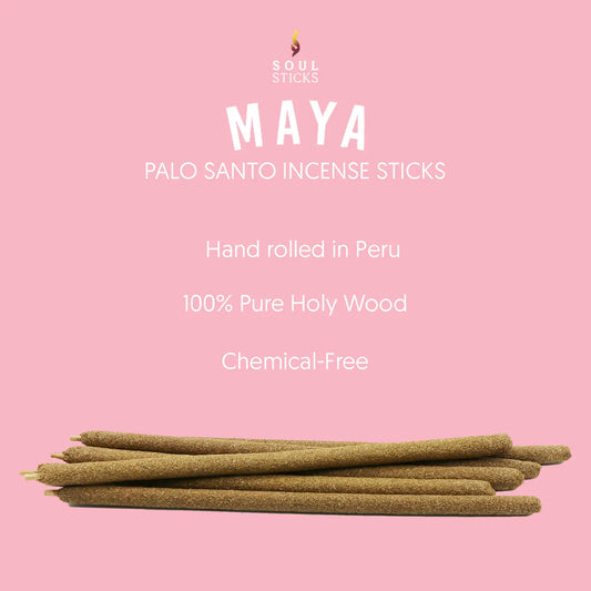 MAYA Palo Santo Incense with Rose for Cleansing